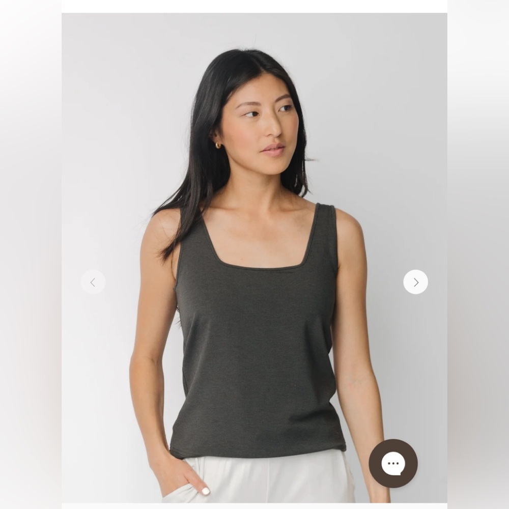 Cozy Earth Bamboo Square Neck Tank Size Medium Excellent Condition!